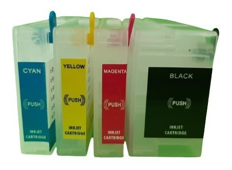 4 Cartuchos Rellenable Sin Tinta H950 951 Reseteable Set