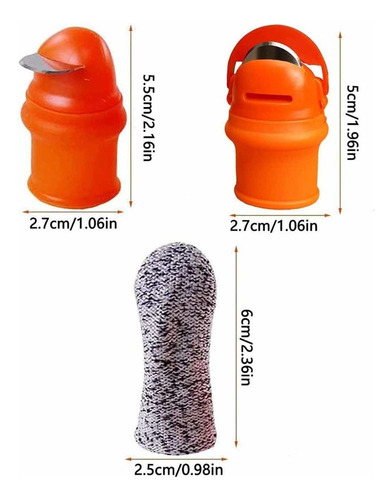 14ps Cuchillo Pulgar Silicona For Jardinería For Vegetales
