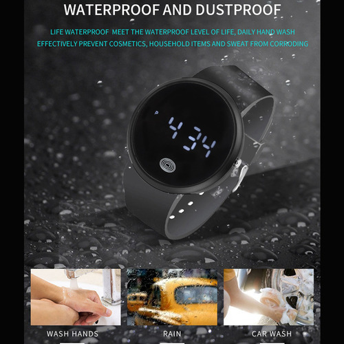 Reloj Digital Led Con Pantalla Táctil Ajustable Y Elegante P