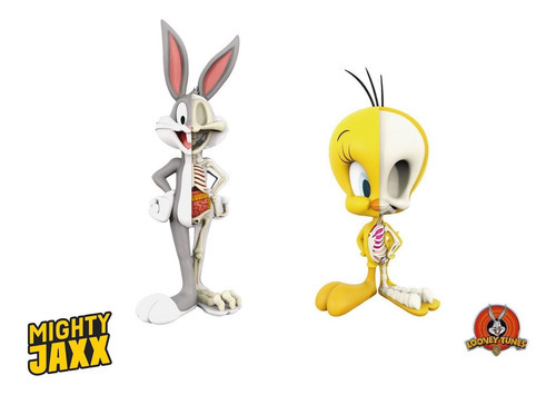 Kit Looney Tunes Pernalonga + Piu-piu Tweety Xxray