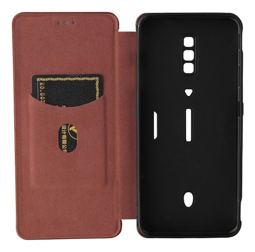 Funda De Carbono For Zte Blade/nubia, Con Tarjetero