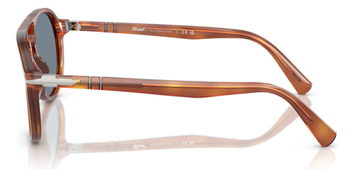 Óculos De Sol Persol Terra Di Siena Po3235s 9656-55 Cor Marrom Lente Azul