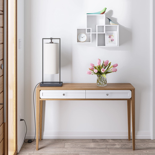 Estante Para Pared De Madera Cubos Entrelazados Blanco 3 Pz