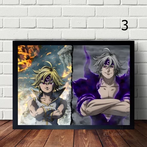 Placa Decorativa Quadro - Anime - Nanatsu No Taizai (gh330)