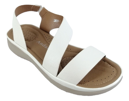 Imagen 3 de 4 de Sandalias De Mujer 2859 Blanco