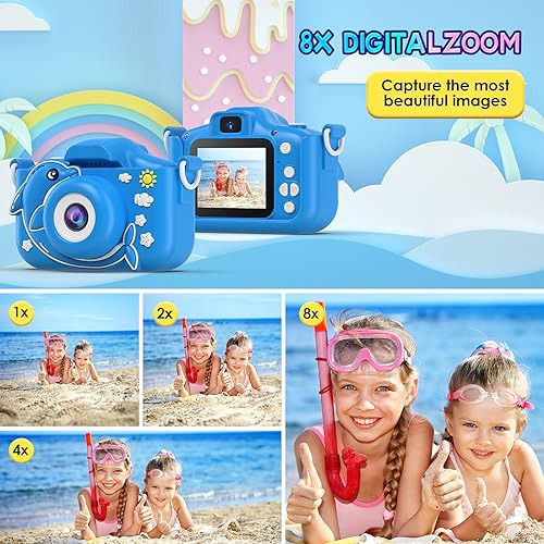 Qemixly Juguetes De Cámara Para Niños Con Cubierta De Sili