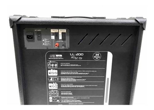 Caixa De Som Multiuso Amplificada Recarregavel Ll200usb 12v