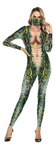 Mono Con Estampado De Animales Para Mujer, Traje Zentai De Catsuit De Halloween