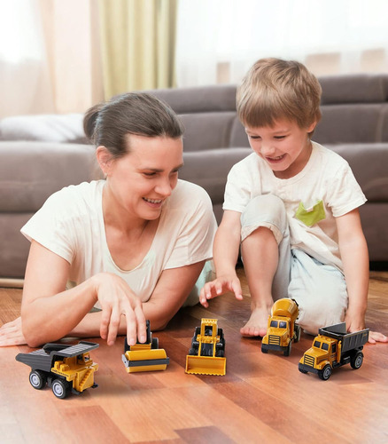 Veículos De Carros De Construção Pequenos De Liga Geyiie, Fu