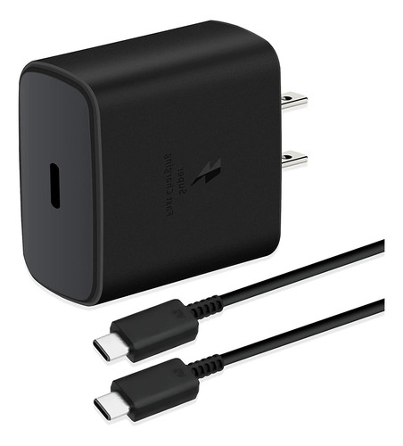 Cargadores Rápidos De 45w Para iPhone 15 16 E Samsung S21 S22 S23 S24 Cable 2mnegro