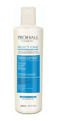 Prohall Select One Escova Progressiva Sem Formol - 300ml