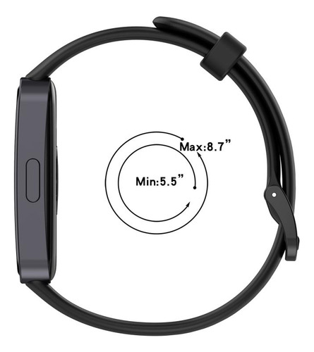 Pulseira De Silicone Com Fivela De Cor Azul Celeste Para Hua