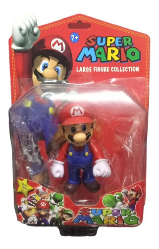 Muñeco Mario - Super Mario Bros - 12 Cm - Excelente Calidad!