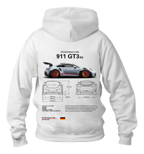 Hoodie Sudadera Porsche 911 Gt3 Rs 