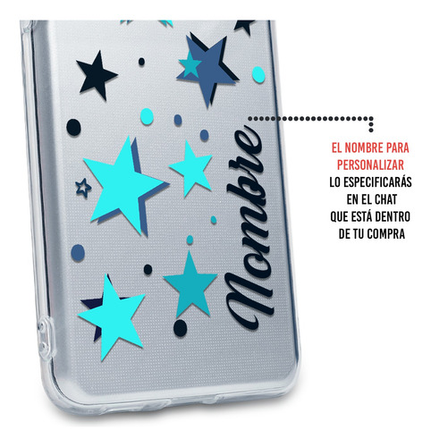 Funda Para Galaxy Estrellas Personalizada Con Tu Nombre
