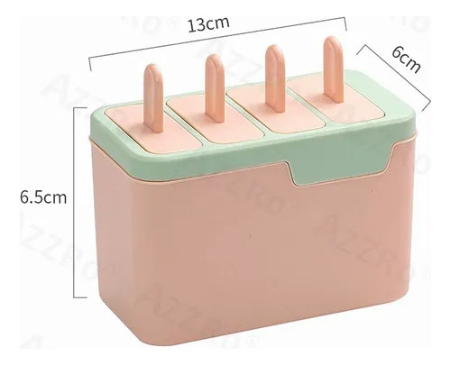 4 Piezas Reutilizables De Molde Casero Para Paletas Heladas