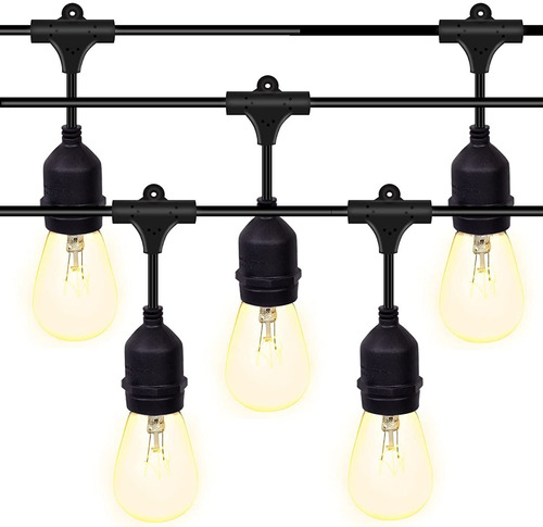 Extension Luces Vintage Edison Boda Fiesta 15 Metro Bombillo