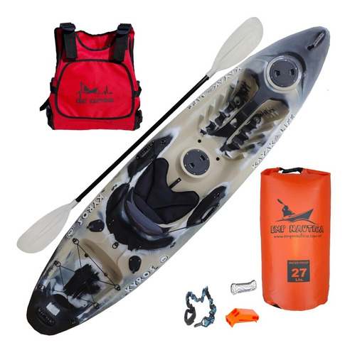 Imagen 6 de 9 de Kayak Kyros Kayaklife Completo Pesca Y Travesia Emp Nautica