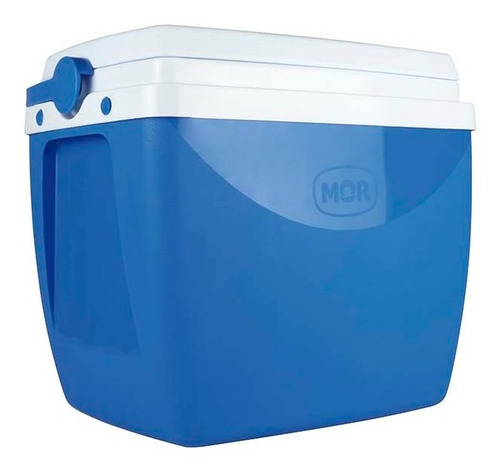 Caixa Térmica Cooler Azul 18 L Mor Até 24 Latinhas De 350ml