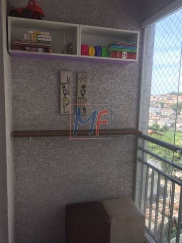 Imagem 11 de 17 de Ref 10.727 Apartamento No Parque Maria Domitila, Com 2 Dorms, 1 Vaga, Varanda C/ Vidros , Móveis Planejados,área De Lazer. Aceita Permuta - 10727