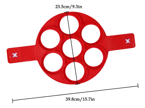 Dw Forma De Silicone Para Panquecas Com 7 Furos, Formiga