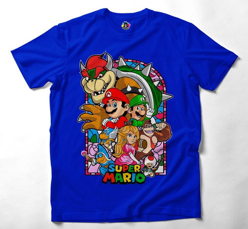 Polera Super Mario Bros Luigi Bowser La Pelicula