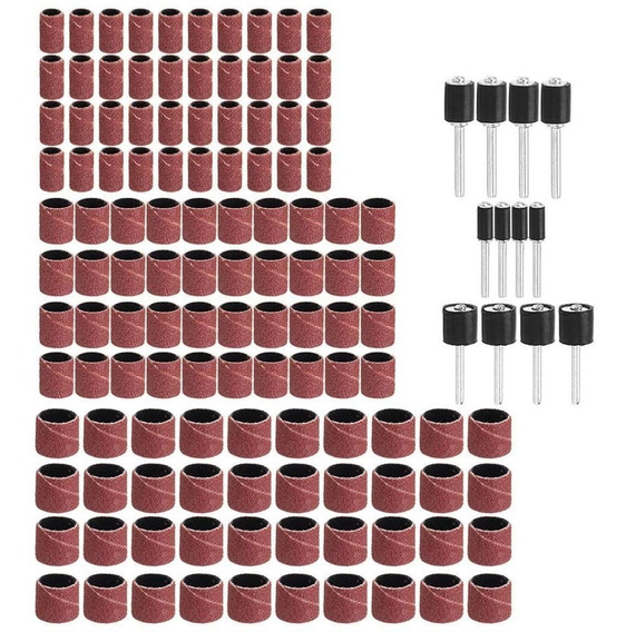 ueetek conjunto de tambores de Batería 66pcs comprenant de las bandas de lija 60 unidades y las mandril con tambor de 6 po 