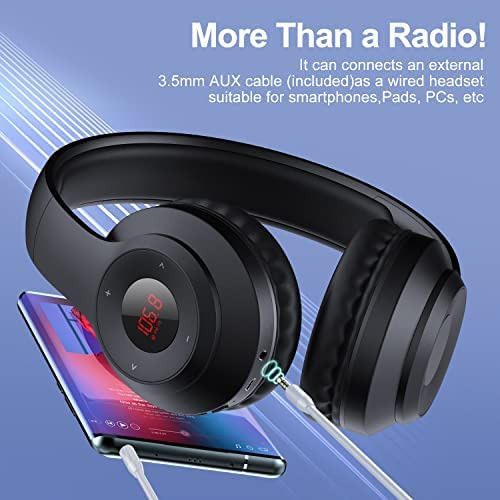 X5 Auriculares Inalámbricos De Radio Fm Con Bluetooth, Micró
