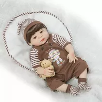 Boneca Bebê Reborn Keiumi Gatinha De 55cm 100% Silicone - BRASTOY 47178 -  Canaltech Ofertas