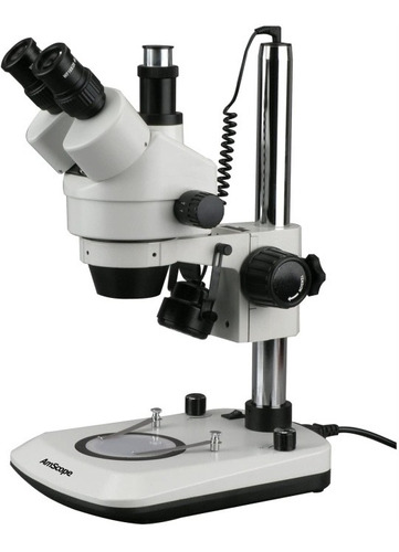 Estereoscopio Trinocular Amscope  7-45x Dual Lit 6w Led