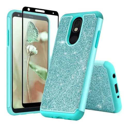 Funda Para  LG Aristo 4, Celeste/brillante/resistente