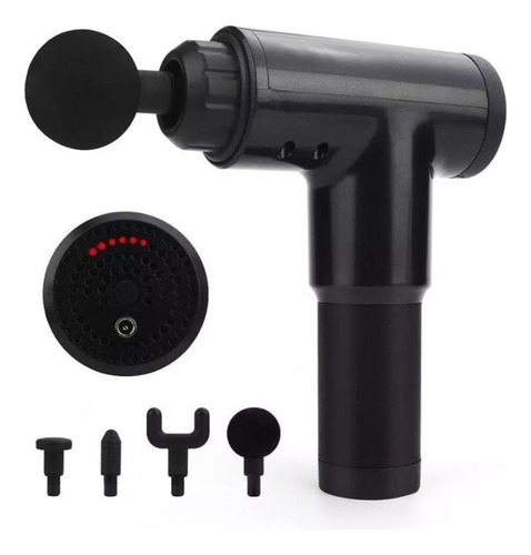 Vibrating Body Muscle Massage Gun Black