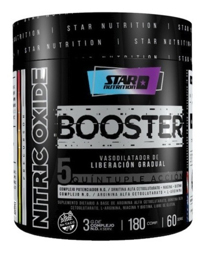 Óxido Nítrico Booster 5 Hardcore Star Nutrition Usa Envios