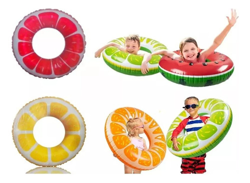Salvavidas Inflable Frutas Aro Flotador Para Pileta.piscinas