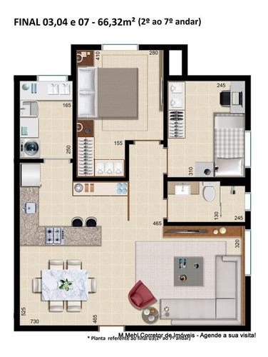 Imagem 19 de 28 de Apartamento Com 2 Dormitórios À Venda Com 116.12m² Por R$ 409.000,00 No Bairro Rebouças - Curitiba / Pr - M2re-elef77