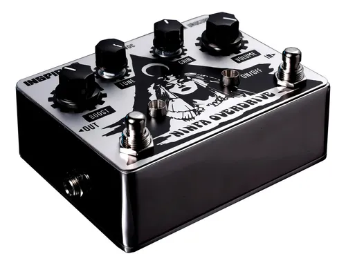 Pedal de efecto Inspira FX Ninfa Overdrive plateado