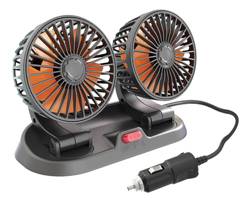 Ventilador De Coche Rf Con Cabezal Ajustable De 360° Y Motor