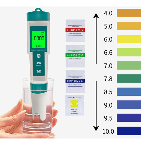 El Medidor De Calidad Del Agua 8 En 1 Mide El Cultivo De Hor
