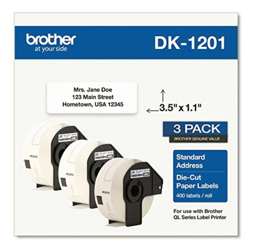 Brother Dk-1201 Etiquetas De Dirección Estándar