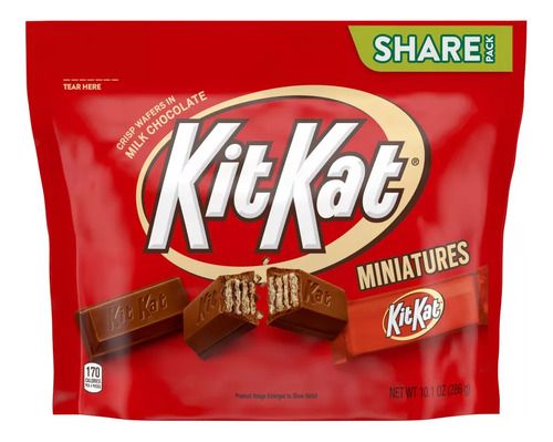 Kit Kat Miniatures Share Pack 2 Bolsas De 286g C/u Importado