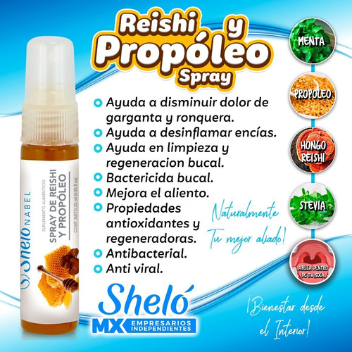 Spray De Reishi Y Propóleo Sheló Nabel