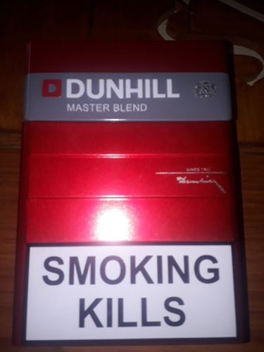 Lata Vacia De Cigarrillos Dunhill Master Blend 