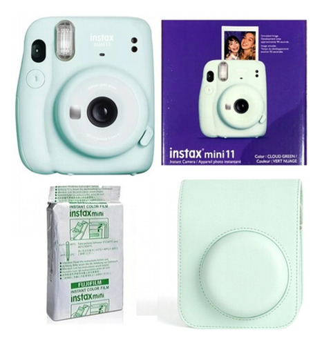 2020 Fujifilm Instax Mini 11 Cloud Green Verde + Funda+ Film