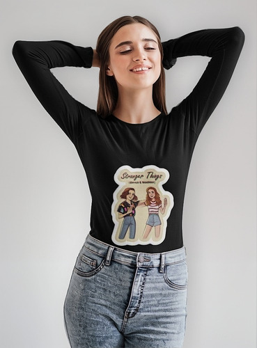 Polera Larga Stranger Things Eleven Madmax Estampado Algodon