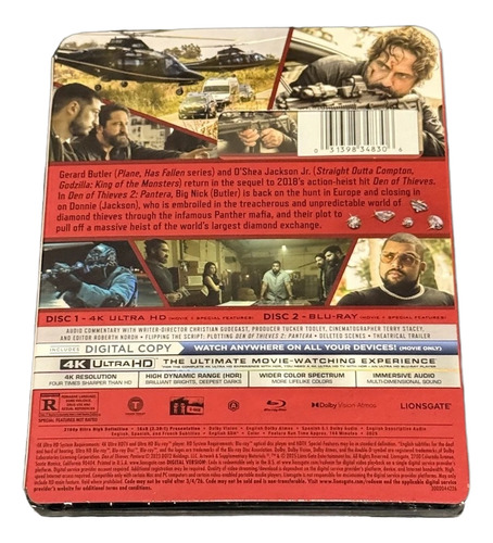 El Robo Perfecto Pantera Gerard Butler Pelicula 4k Uhd
