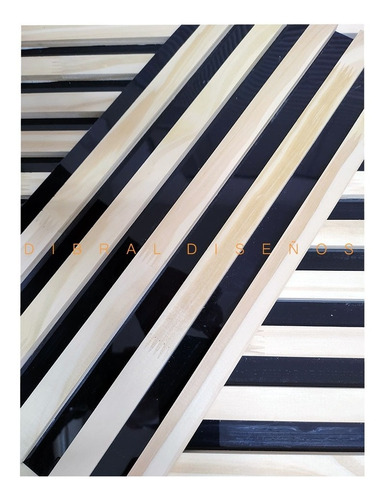 Imagen 1 de 10 de Deco Panel Listones Revestimiento Pared Interiores (pack)