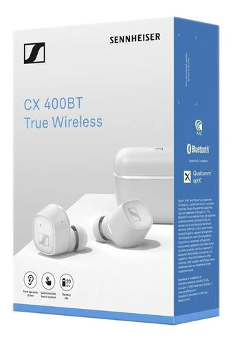 Imagen 1 de 7 de Auricular Sennheiser Cx 400bt True Wireless Open Box