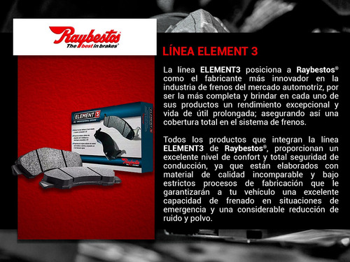 Balatas Híbridas Delanteras E3 Cr-v L4 2.4l Honda 12/16