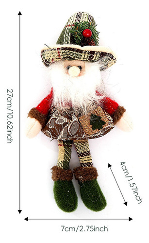 .sj Decoración De Papá Noel Figura De Papá Noel De Navidad