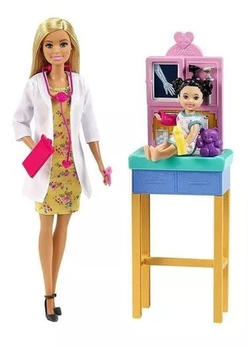 Boneca Barbie Profissões Médica Pediatra - Original Mattel